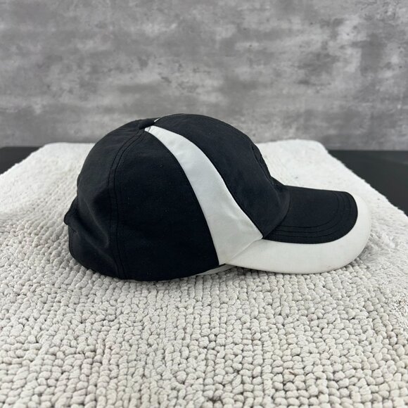 NIKE CADILLAC STRAP BACK GOLF HAT OSFA TWO TONE BLACK WHITE EMBROIDERED GOLFING - Picture 4 of 8